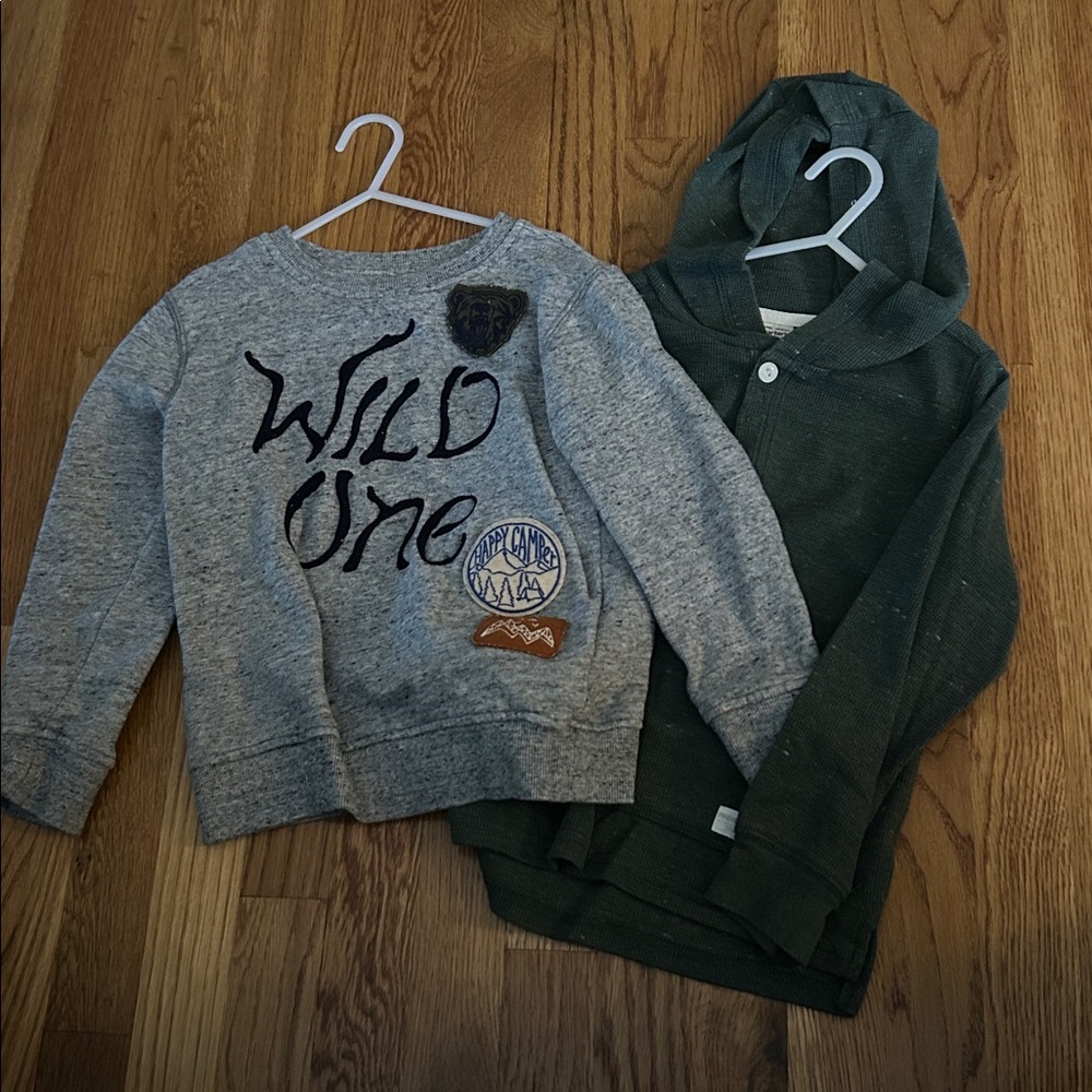 Gymboree Boys Cozy Shirts size 5-6